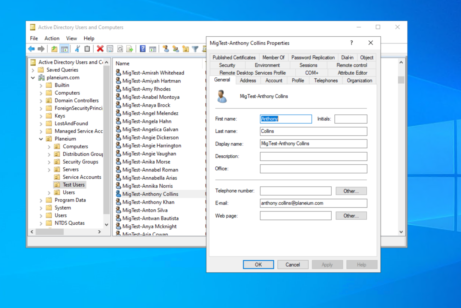Create ‘Dummy Test’ Users in Local Active Directory - The Cloud Geezer