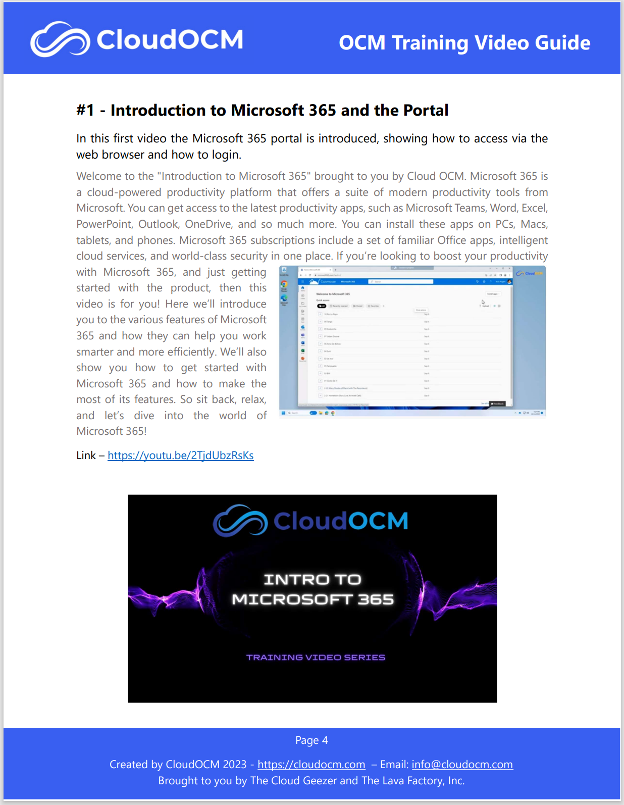 CloudOCM Video Training - The Cloud Geezer